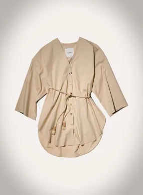 Compact Storage Pocket Nani - Light Poplin Top - Beige