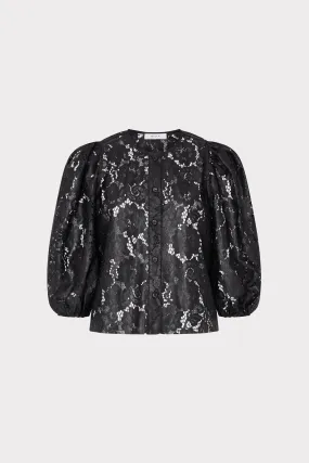 Nannie Textured Lace Top SlimFitAdaptation