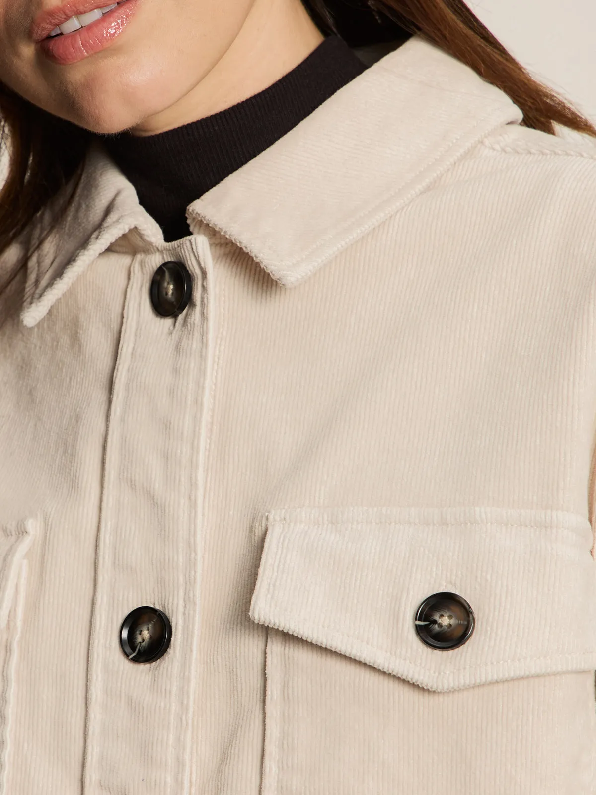 The Corduroy Shacket Mother Of Pearl Report