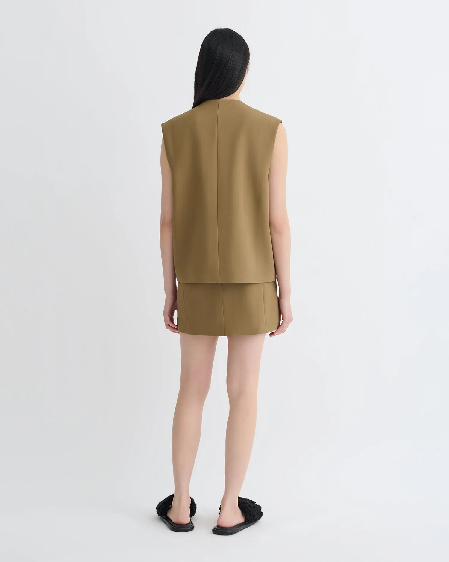 Neymat - Tailored Vest - Brown Lightweight Performance Material Handmade