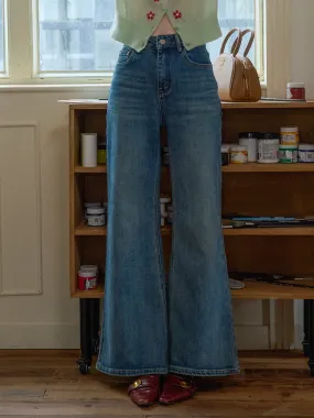 Nicole 100% Cotton Flare Jeans Premium Cotton Blend Creative Look Work Ready Lightweight