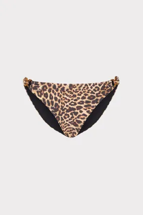 Adjustable Straps Niki Leopard O-Ring Bikini Bottom