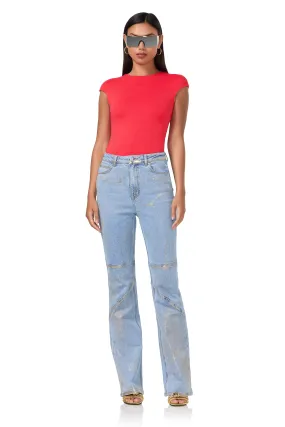 Nina Top - Cherry Bonded Seam Construction Multi Way Adjustable Fit