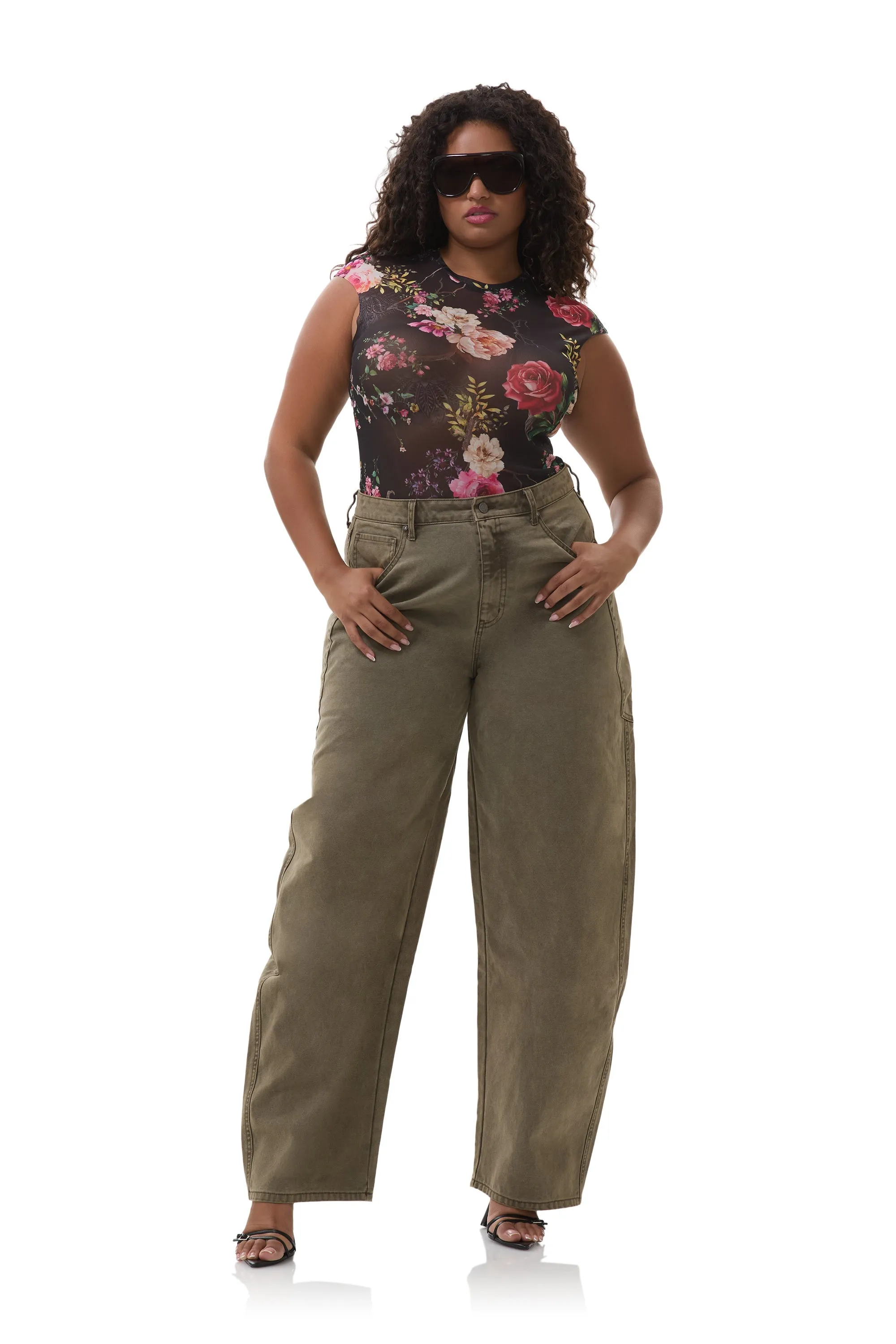 Nina Top - Noir Summer Rose YarnDyeStripe