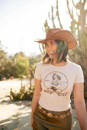 Wild West Cowgirl Baby Tee FrictionFreeNeckline