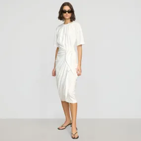 Noa Organic Cotton T-Shirt Wrap Dress Smart Layer Texture Edge
