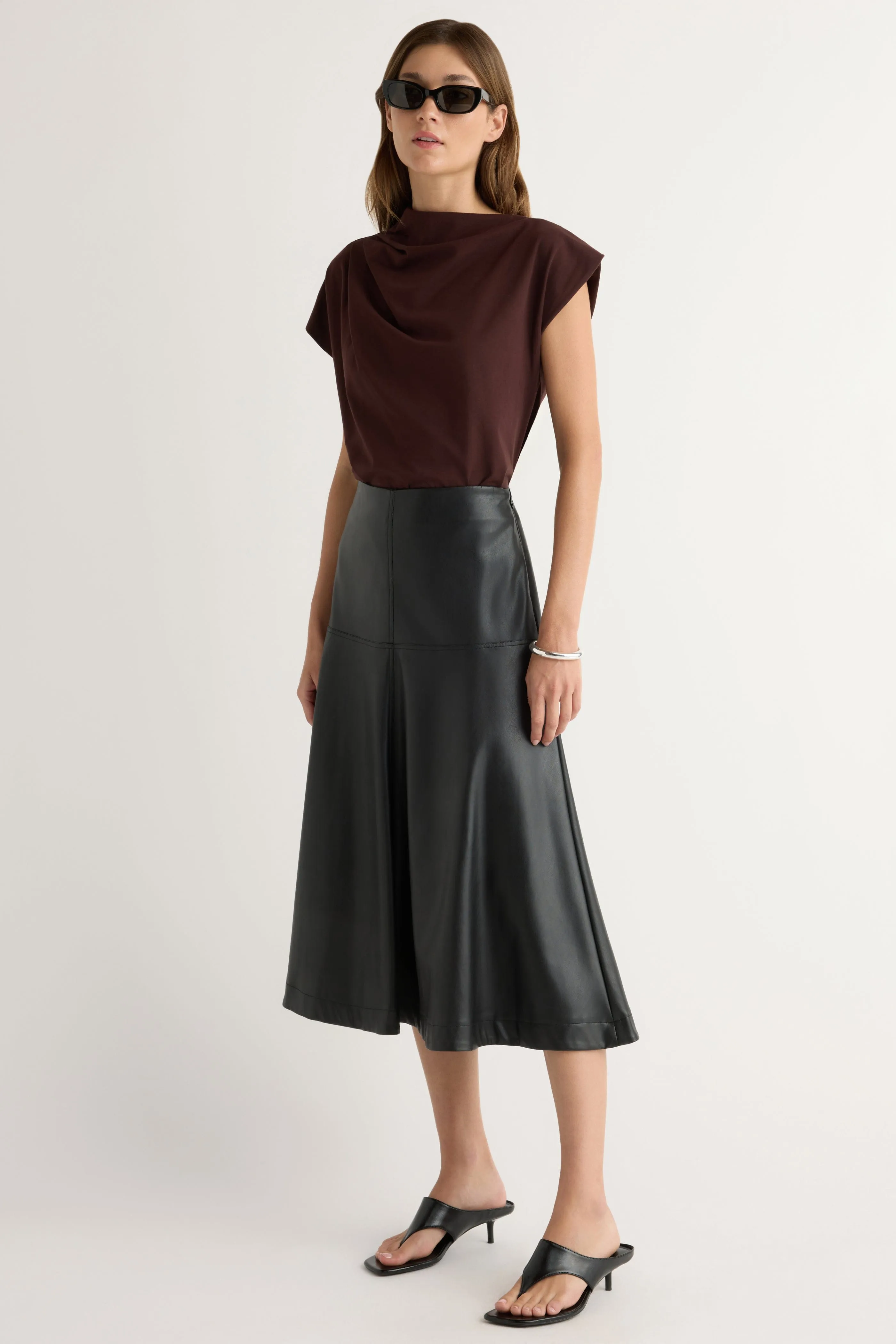 AthleisureCompatible Kenny Asymmetric-Neck Tee