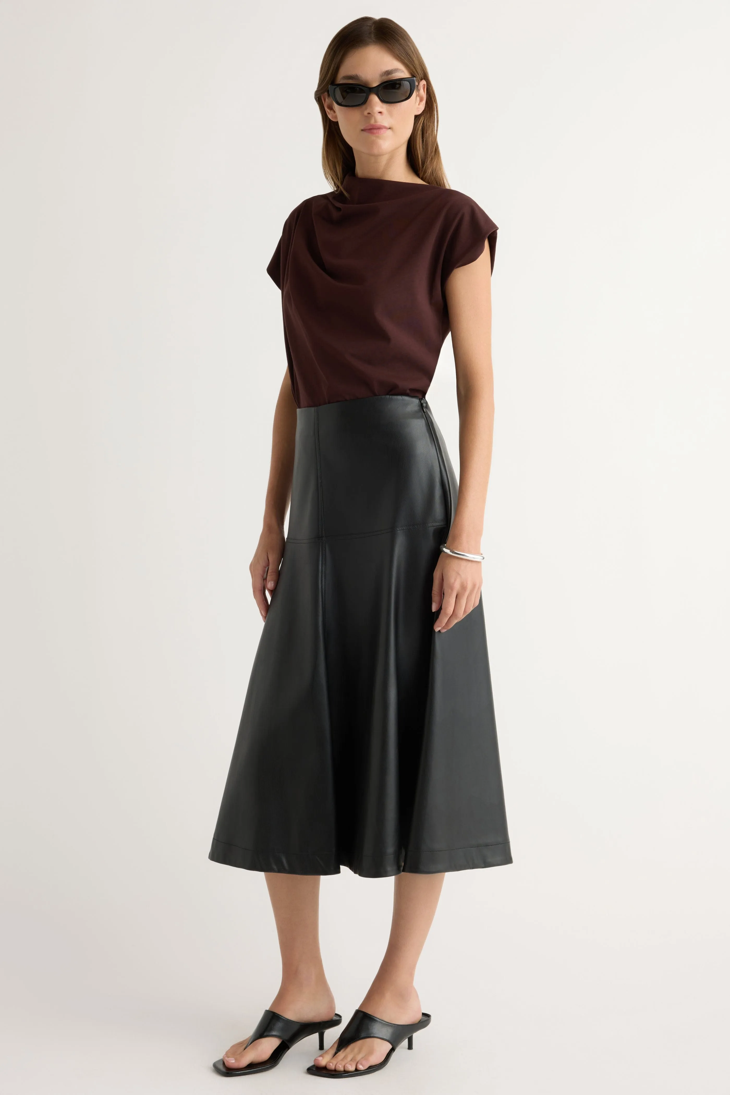 Kenny Asymmetric-Neck Tee GarmentDyed