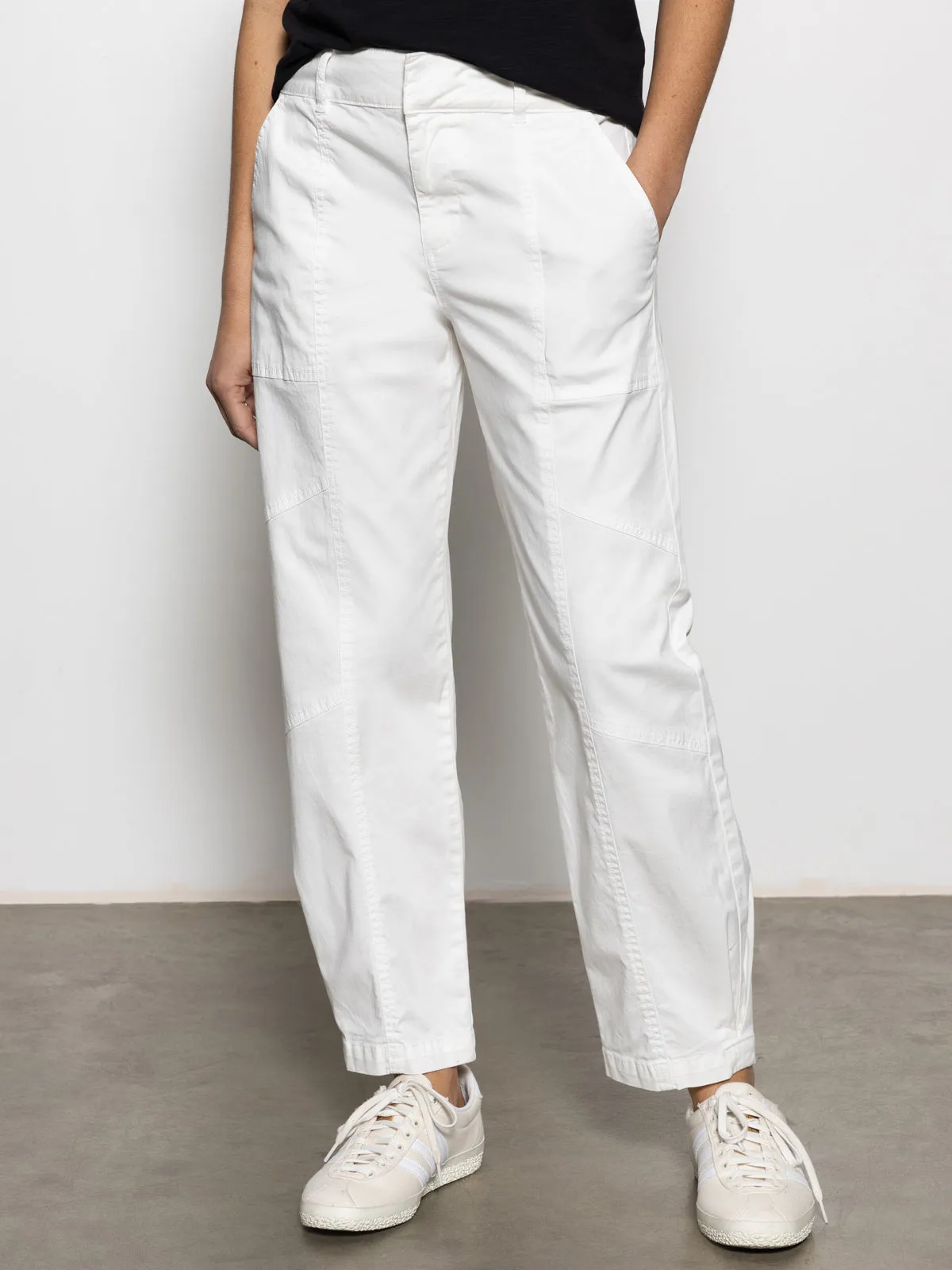 Sahara Tapered Standard Rise Pant Chalk Side Tie