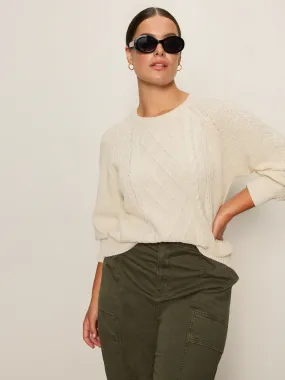 Bamboo Fiber Fabric Nomad Cable Popover Chalk Extended Sizing