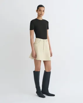 Rainy Day High Quality Neah - Denim Mini Skirt - Beige