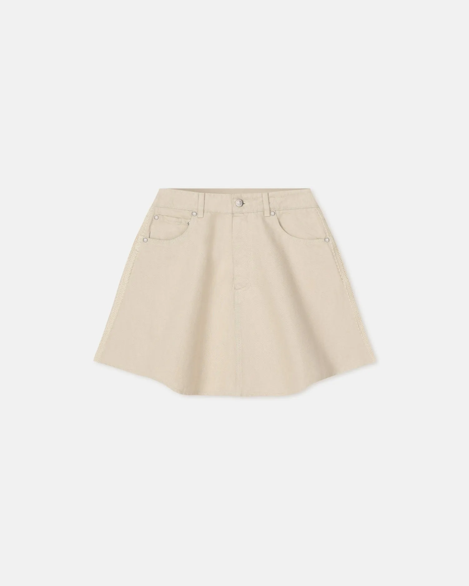 Neah - Denim Mini Skirt - Beige FlexibleMobility