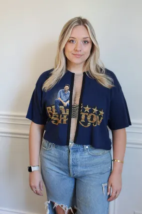 Blake Shelton Chain Middle Crop Mesh Lining WrinkleFree Weave