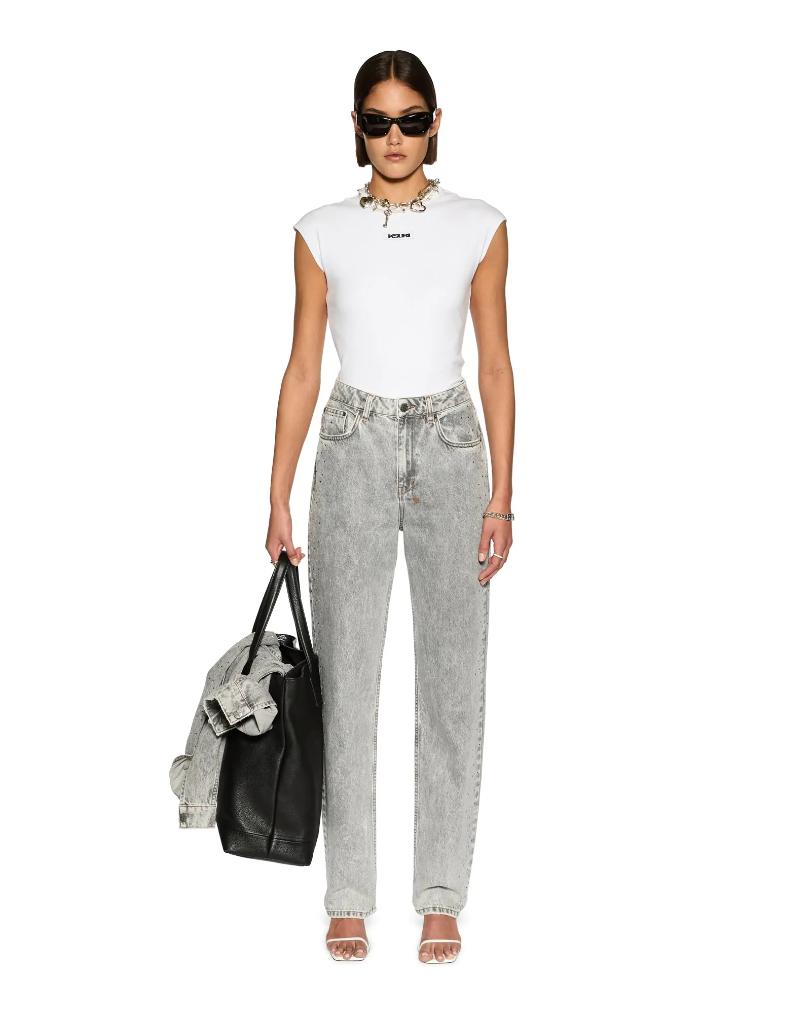 Low Impact Manufacturing Reinforced Shoulders STAPLE TEE WHITE