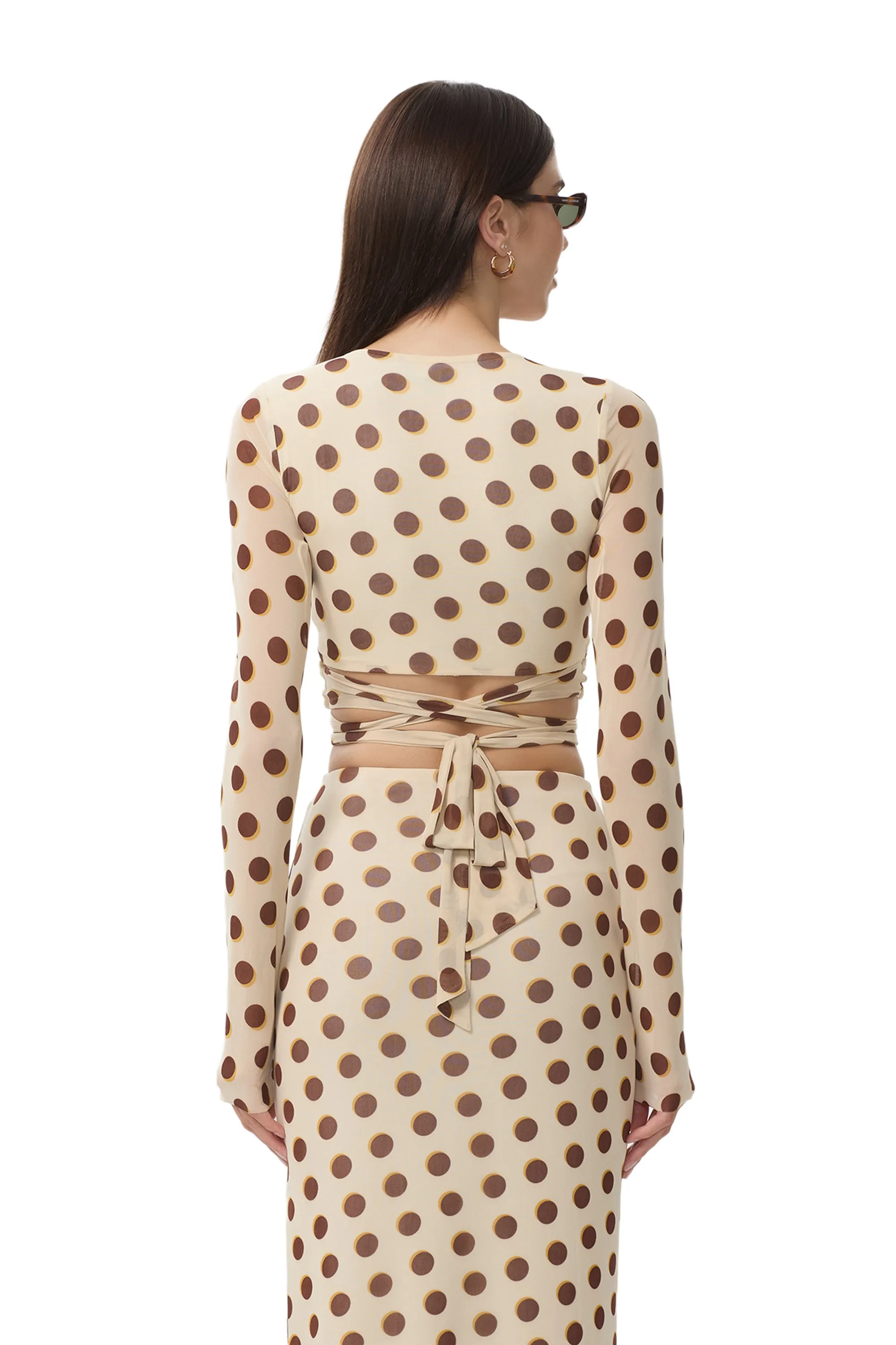 Halsey Top - Gold Halo Dot Durable Blend