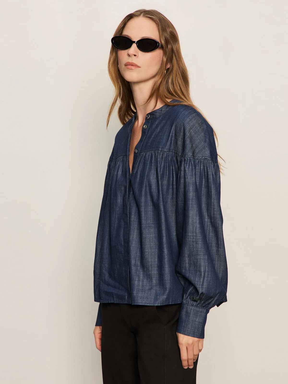 Quick Dry Technology Personal Best Blouse Moonshadow
