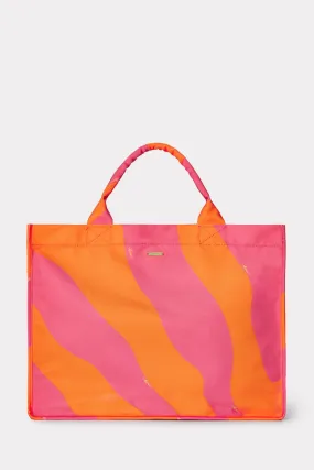Mimi Canvas Tote color blocking