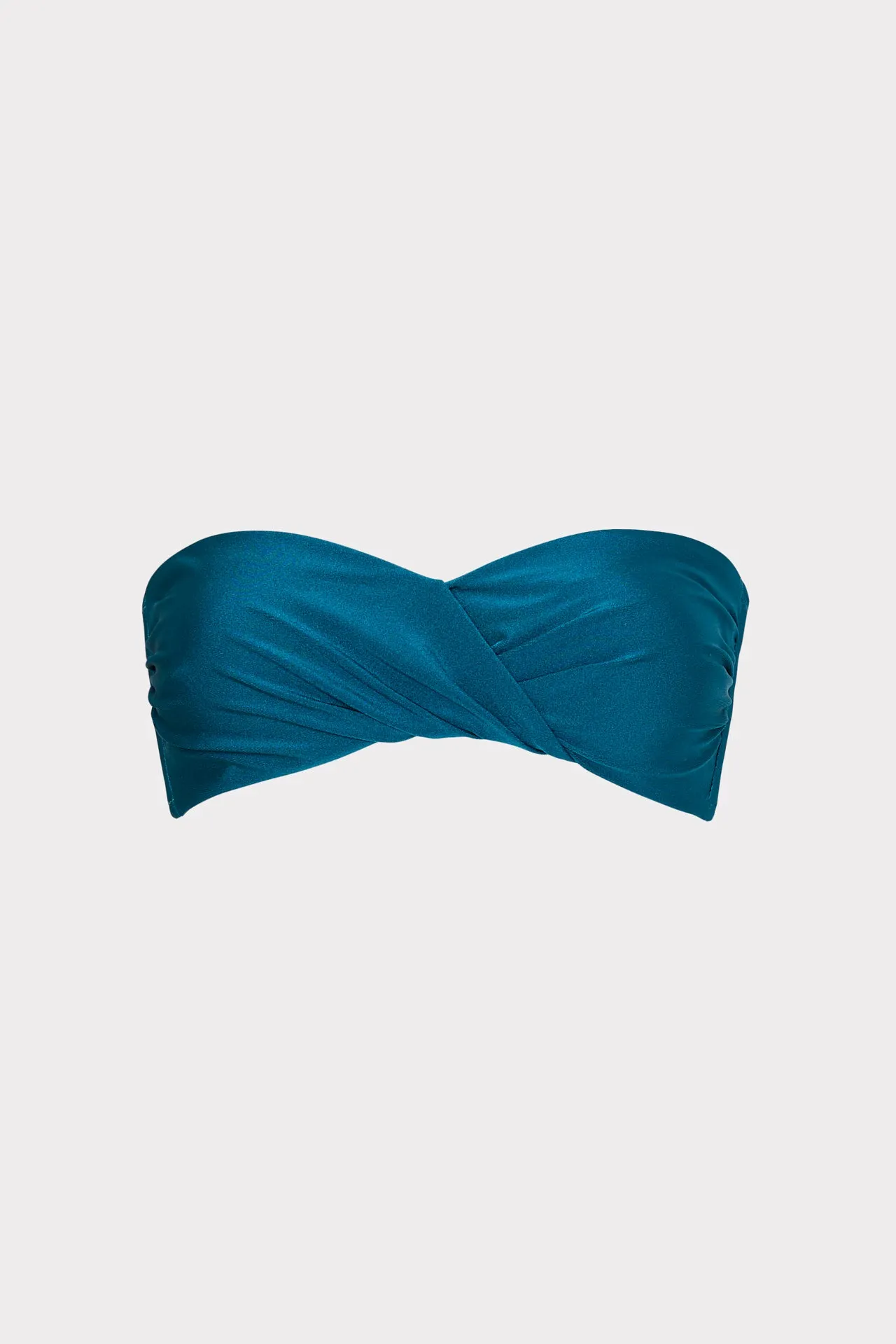 Soleil Gloss Twist Bandeau Top Snag Resistant Fabric
