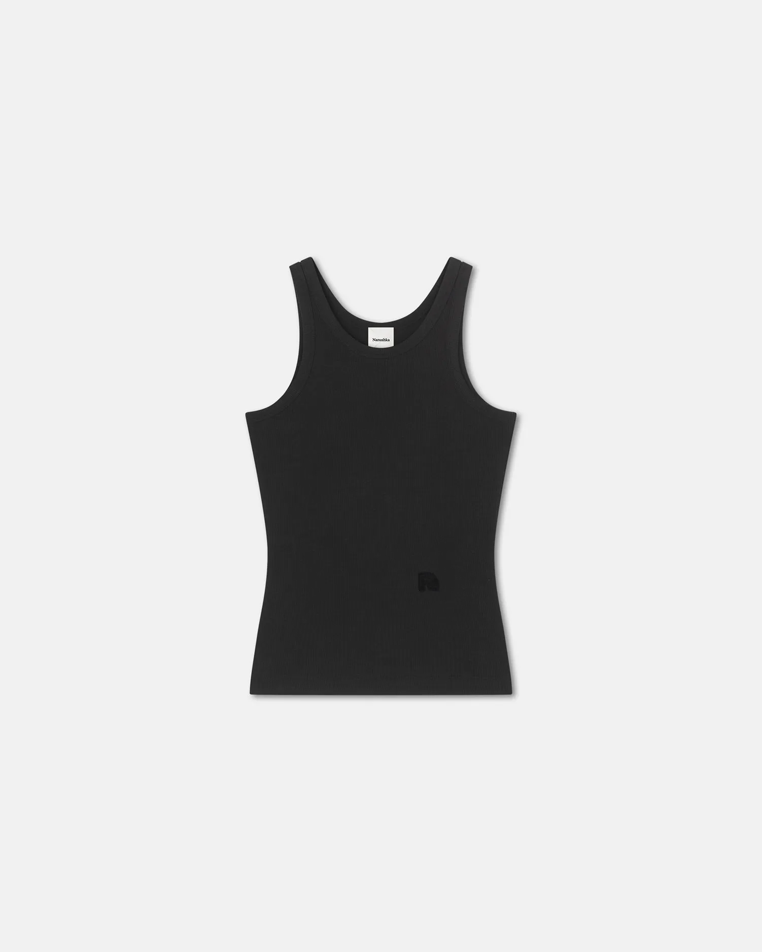 CompactSize Herve - Ribbed-Jersey Tank Top - Black