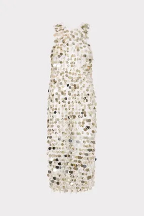 Sequin Crochet Midi Dress Non Absorbent Quick Dry