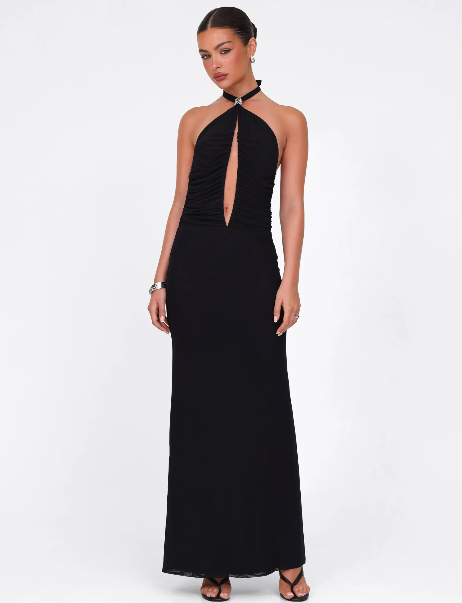 BreathableLining ZARA MAXI DRESS - BLACK