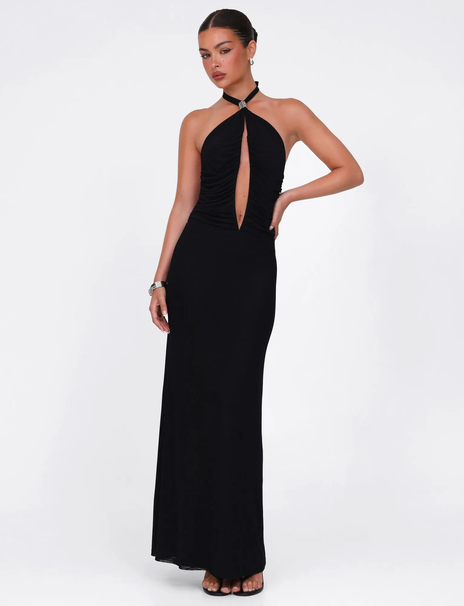 Texture Flow ZARA MAXI DRESS - BLACK
