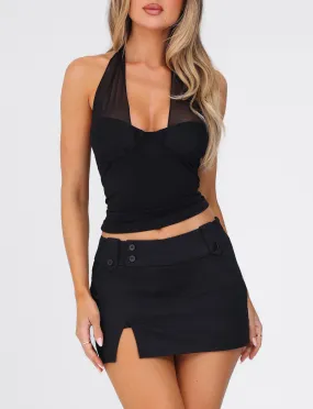 GRANGER TOP - BLACK AntiStaticInnerLining FlexibleRibbing