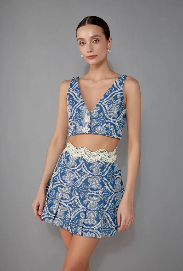 Urban Fashion EVELYN TOP DENIM