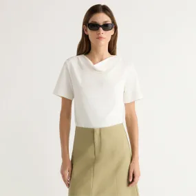 Activewear Top Kendra Organic Cotton Cowl-Neck Tee