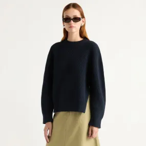 Cozy Essential Tate Organic Cotton Side-Zip Sweater