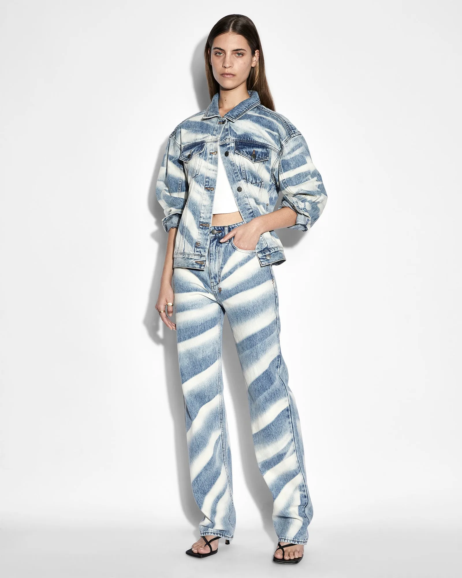 Bold Earthy Reinforced Belt Loops OVERSIZED JACKET STROKES