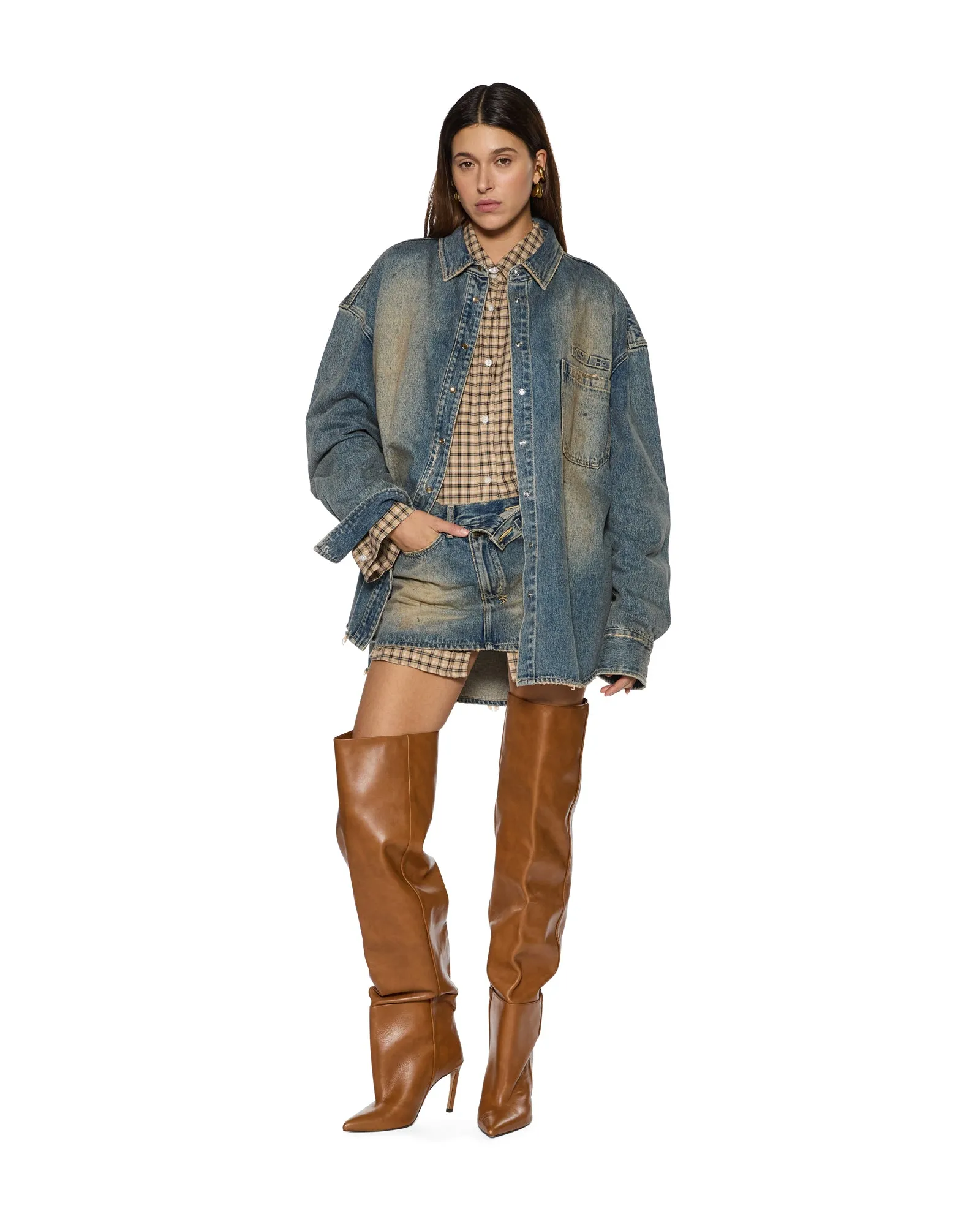 NonScratchSurface OVERSIZED LS SHIRT DUNE