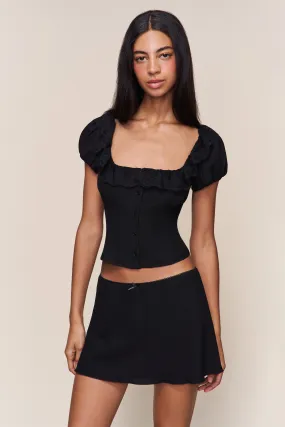 Flexible Knit Paloma Short Sleeve Top