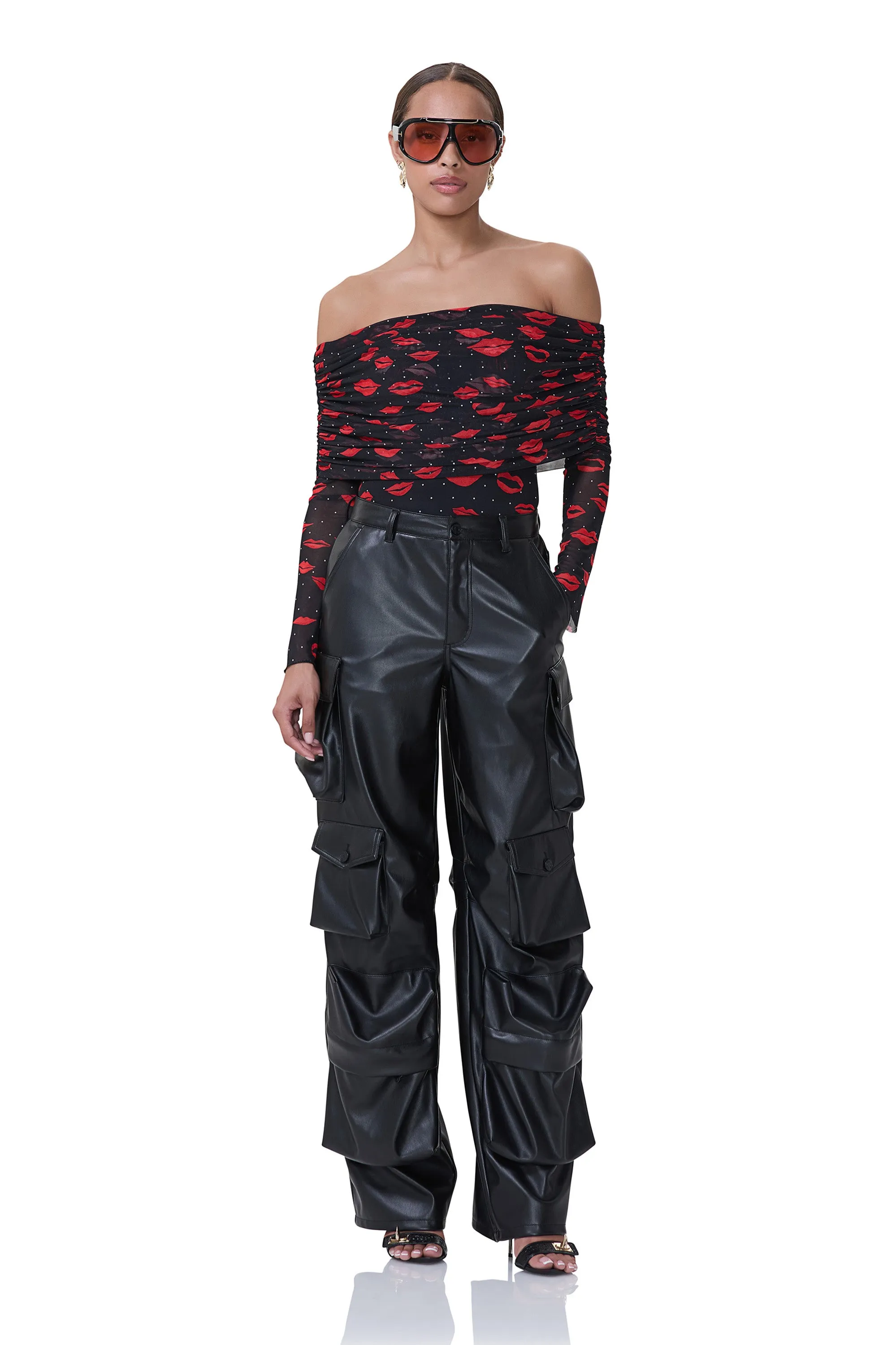 Parker Baggy Cargo Pant - Noir Barrel Waist DurableConstruction