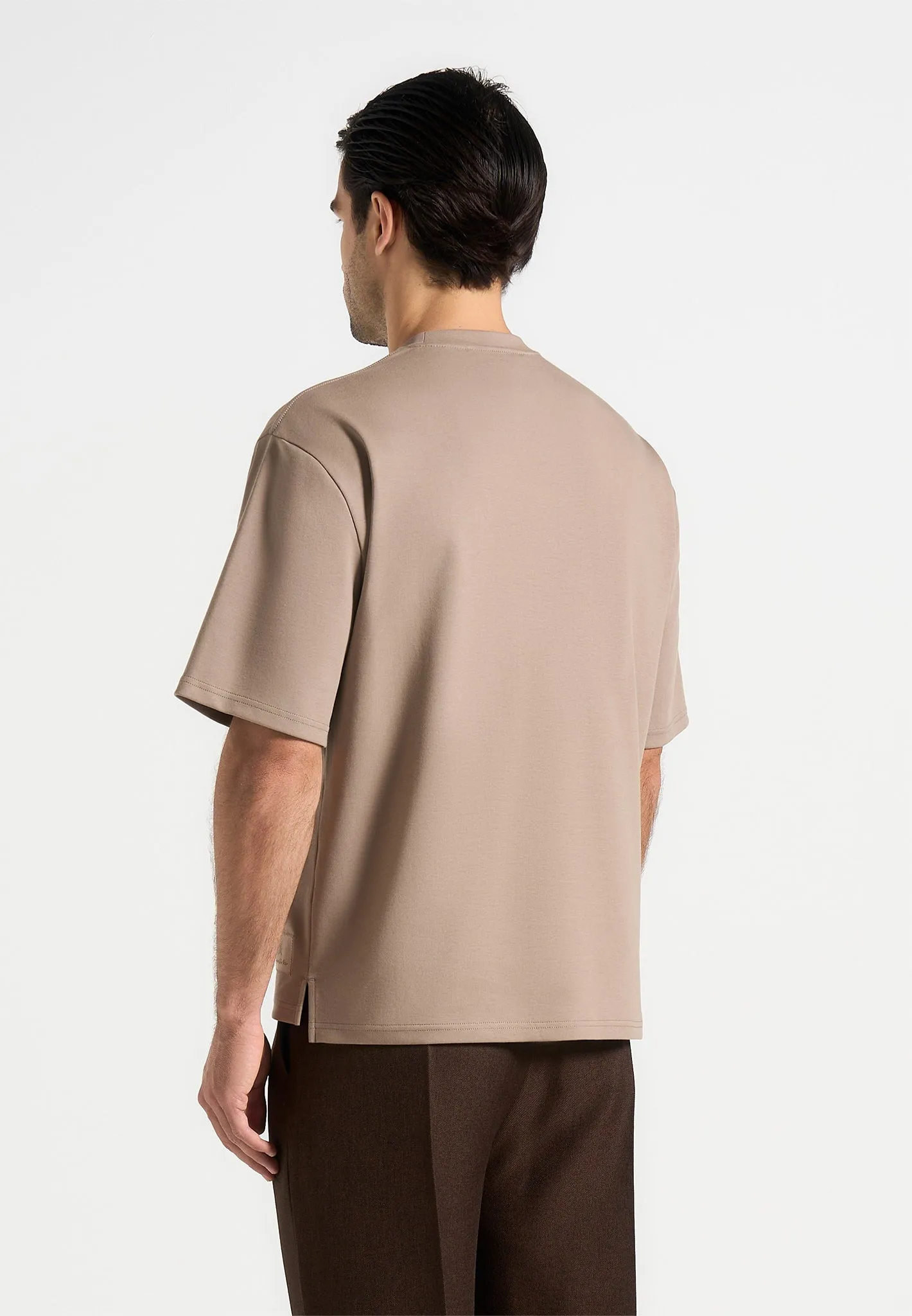 Bamboo Fiber Blend Paul - Relaxed Fit T-Shirt - Taupe