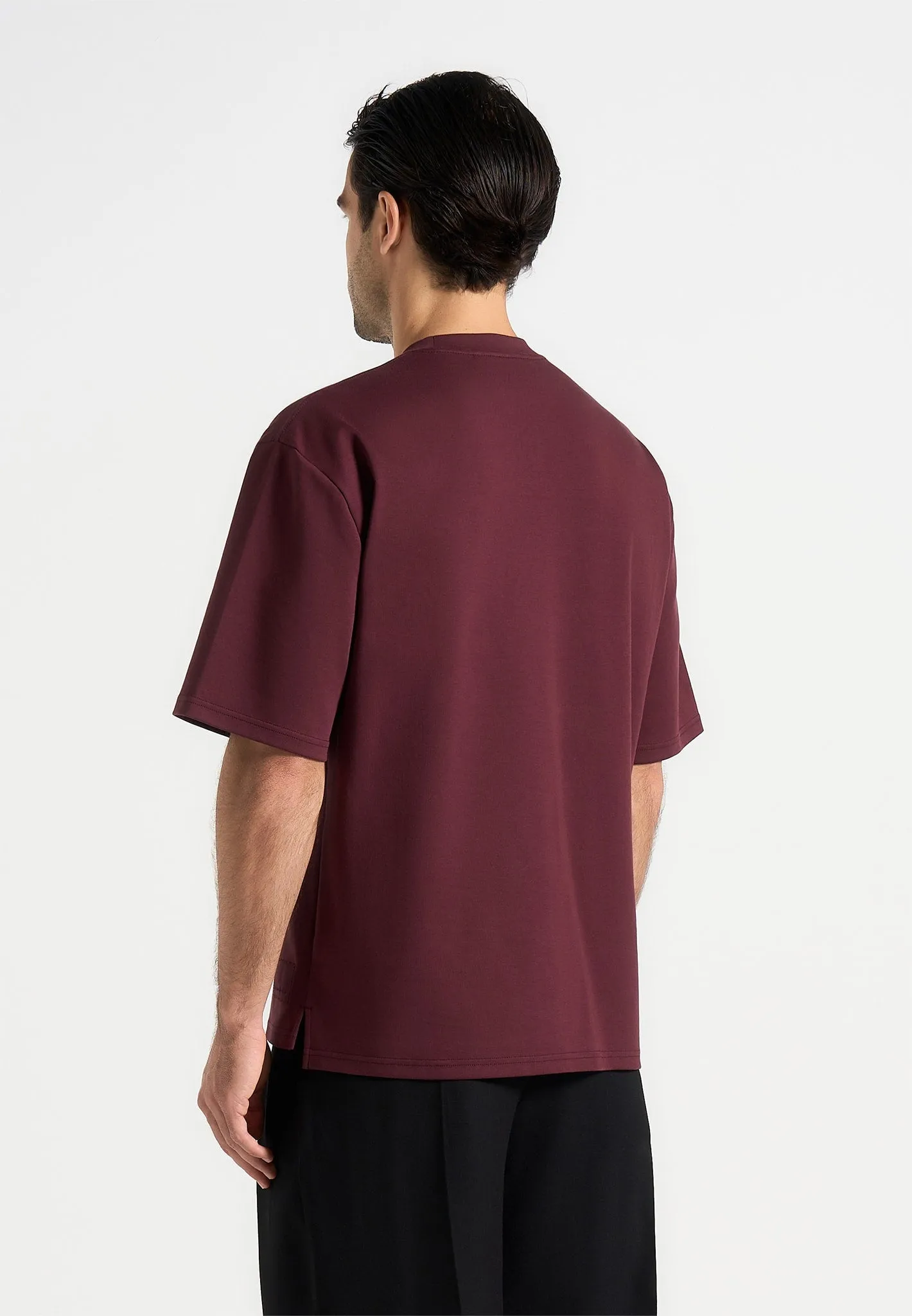 Smart Look Fashionable Pick Paul - Relaxed Fit T-Shirt - Wine Red