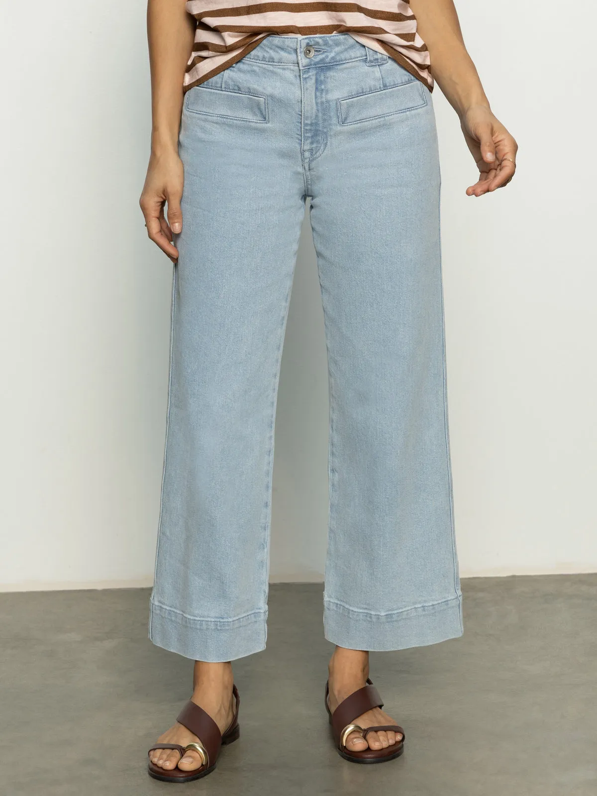 Multi-way wear Sustainable Material Blend Voyage Standard High Rise Crop Jeans Winner's Circle