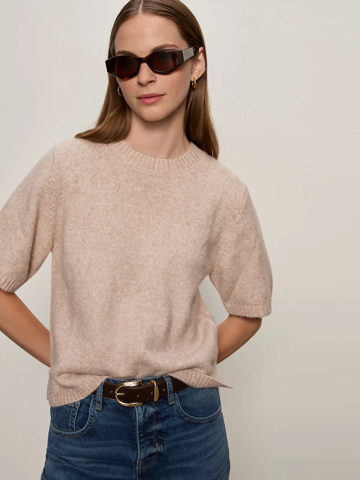 Perfect Sweater Tee Fawn Versatile Base Layer