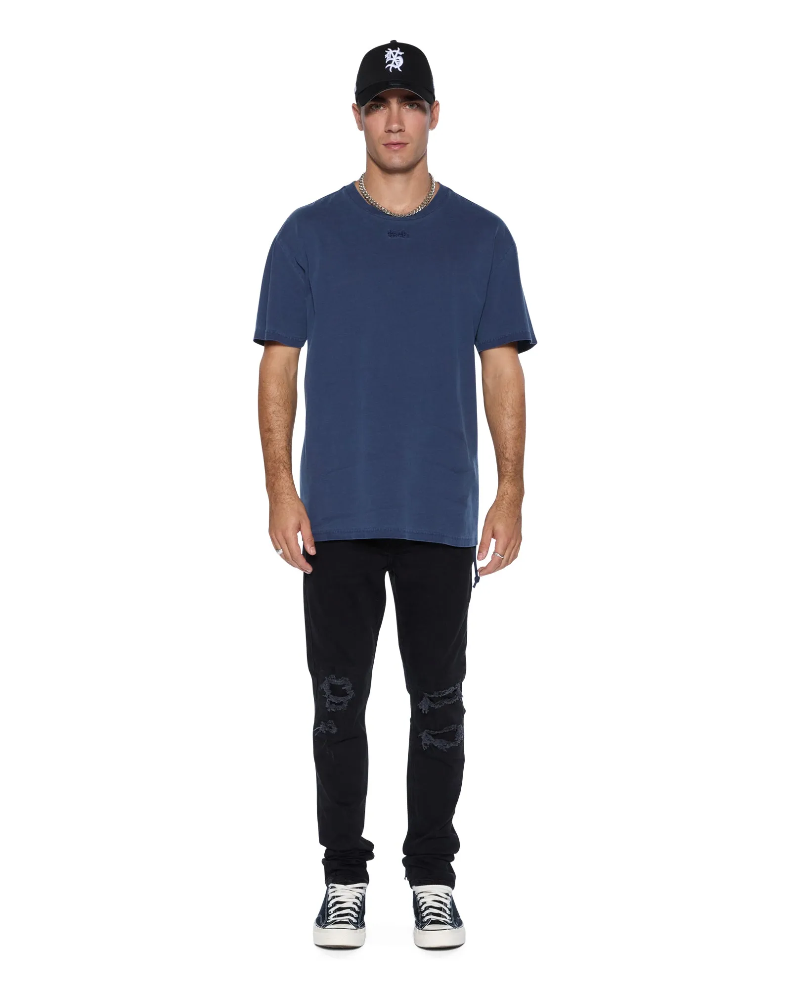 STITCH UP BIGGIE SS TEE DEEP Cool and casual Layered Look Wear