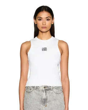 Ventilated Back Panels AthleisureReady STACKED SYNDICATE TANK XTRA WHITE