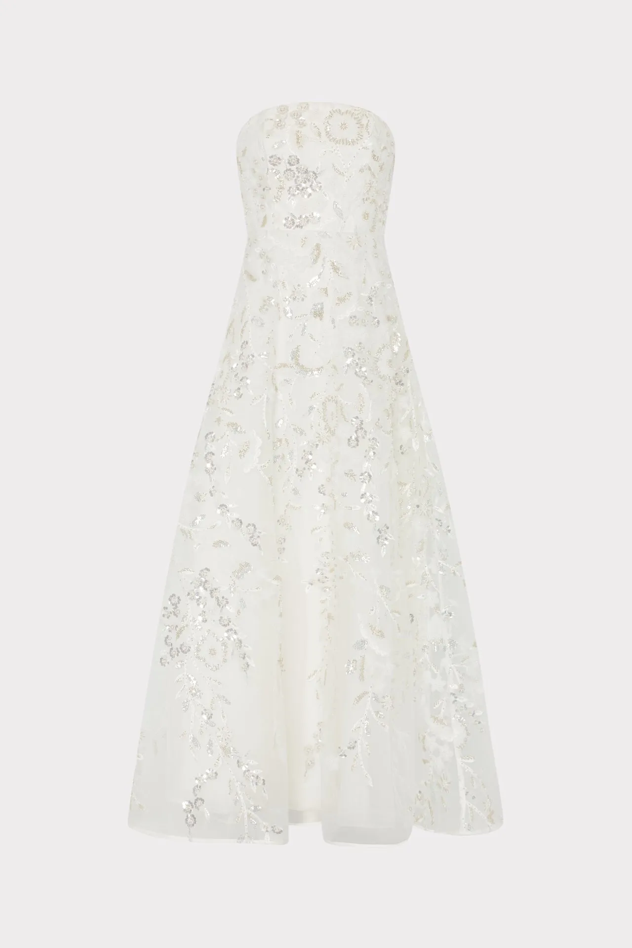 Petunia Beaded Dream Sequins Gown Slim Form Casual Elegance