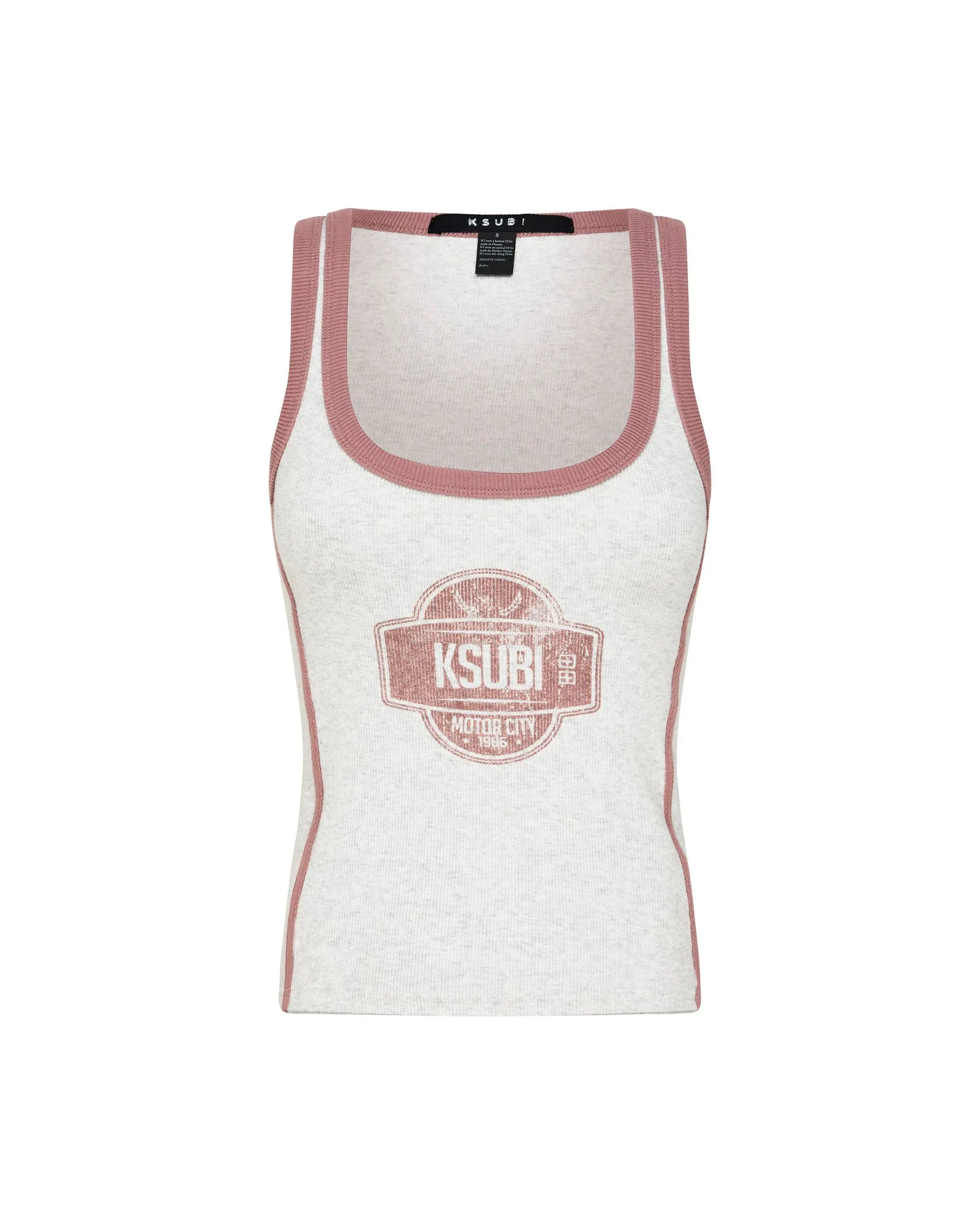 PITT LANE ORIGIN TANK SNOW MARLE/RED Lightweight insulation Hypoallergenic fabric