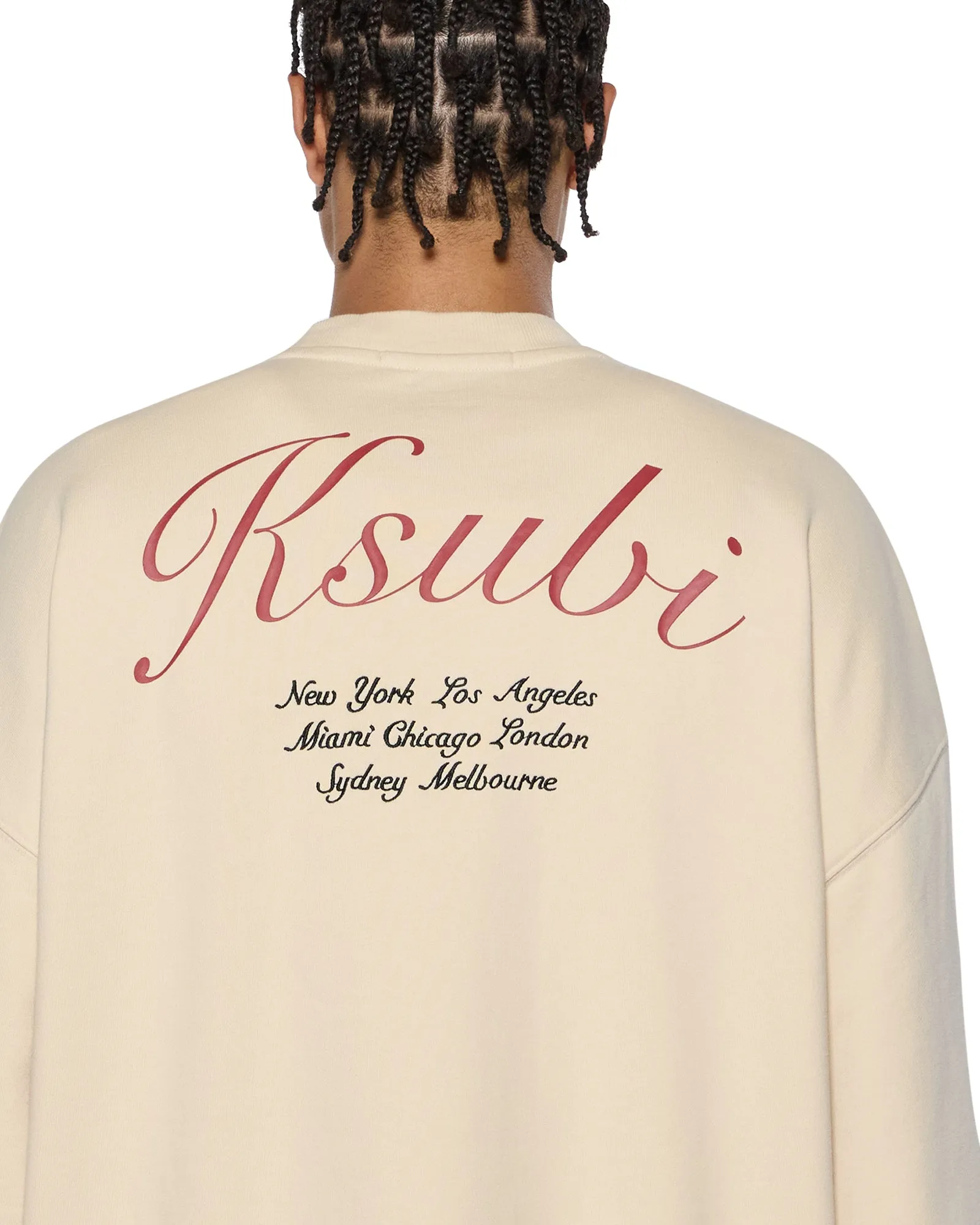 Elastic Edge Binding PLAYOFF EKCESS CREW NECK DUSTY DESERT