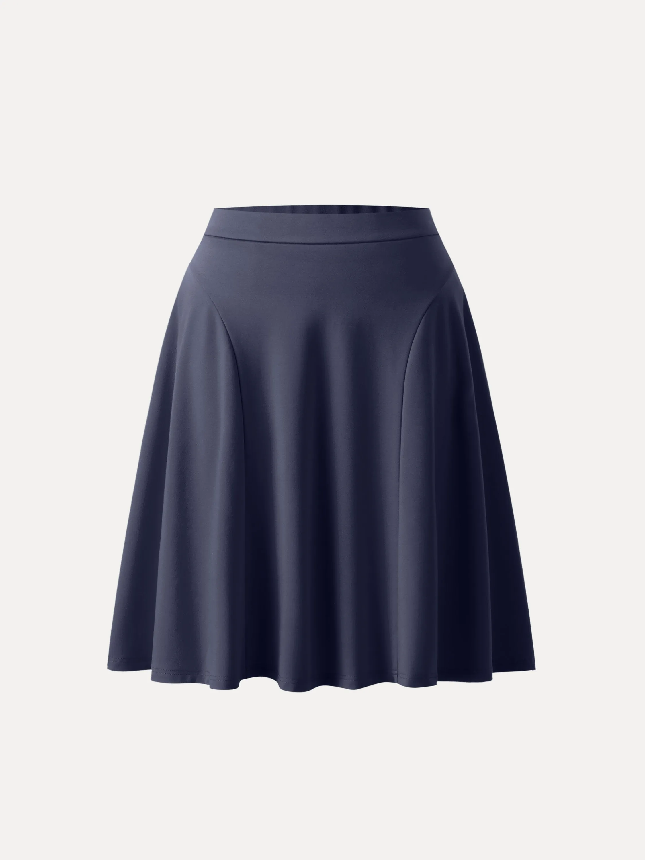 Flattering Shape Ponte A-line Midi Pull-on Skirt