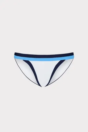Positano Color Block Bikini Bottom Rash Free Lining Youthful-Look