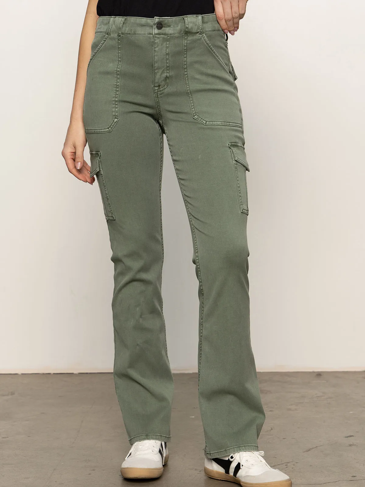 High Rise Sculpted Hayden Bootcut Pant Dark Spruce