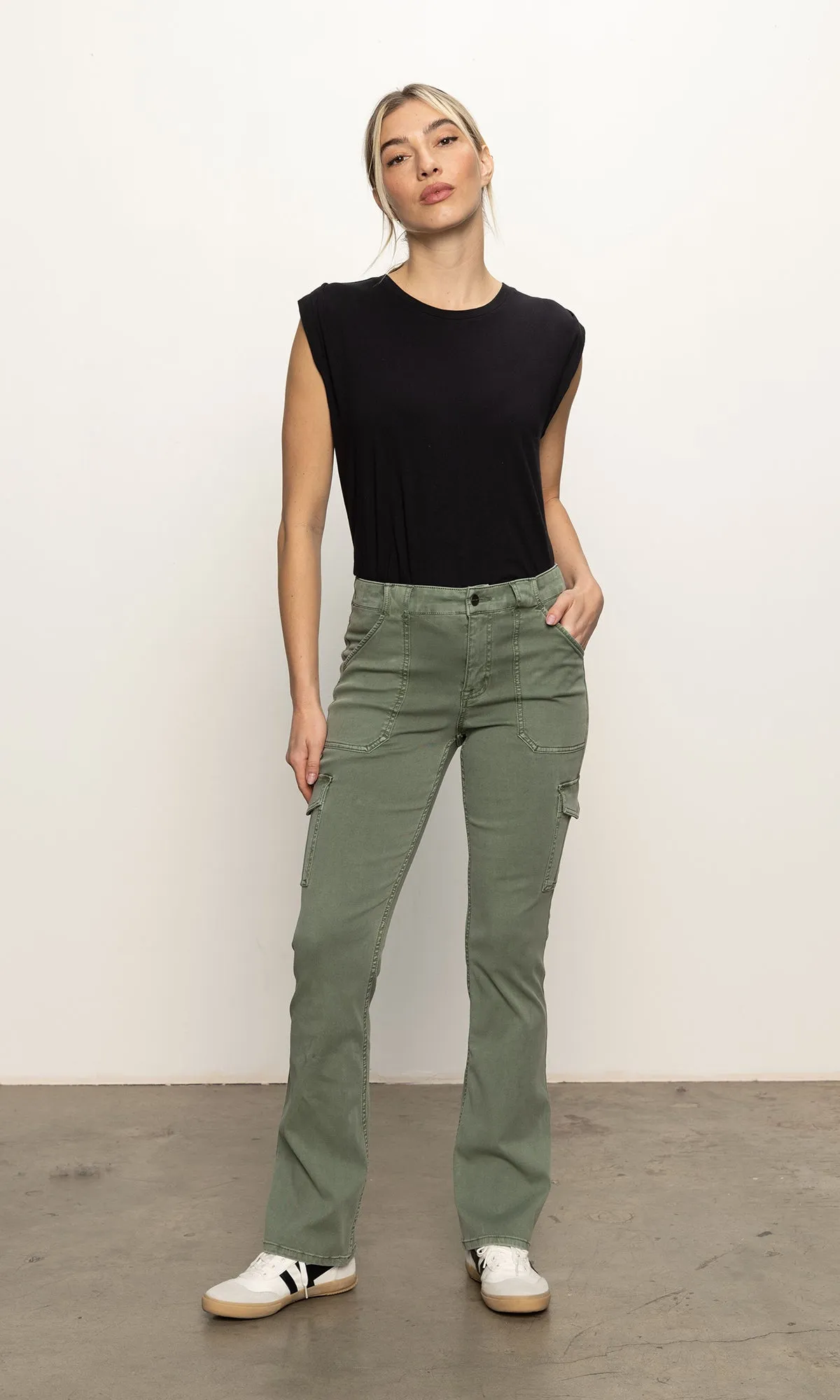 Sculpted Hayden Bootcut Pant Dark Spruce Non slip grip