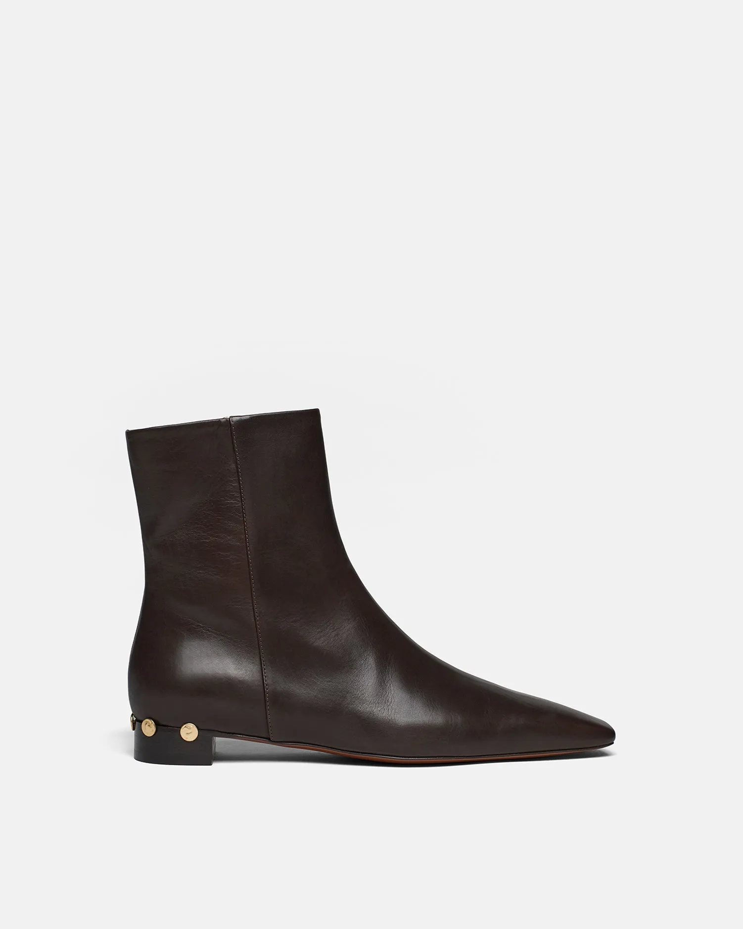 Tubular Body Construction Isla - Elongated Square Toe Boots - Dark Chocolate