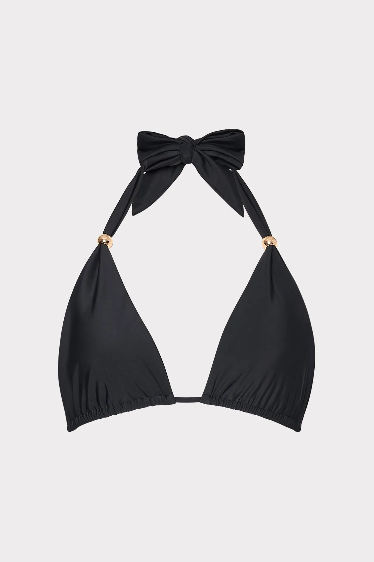 Multipocket Feature Bardot Beaded Halter Bikini Top