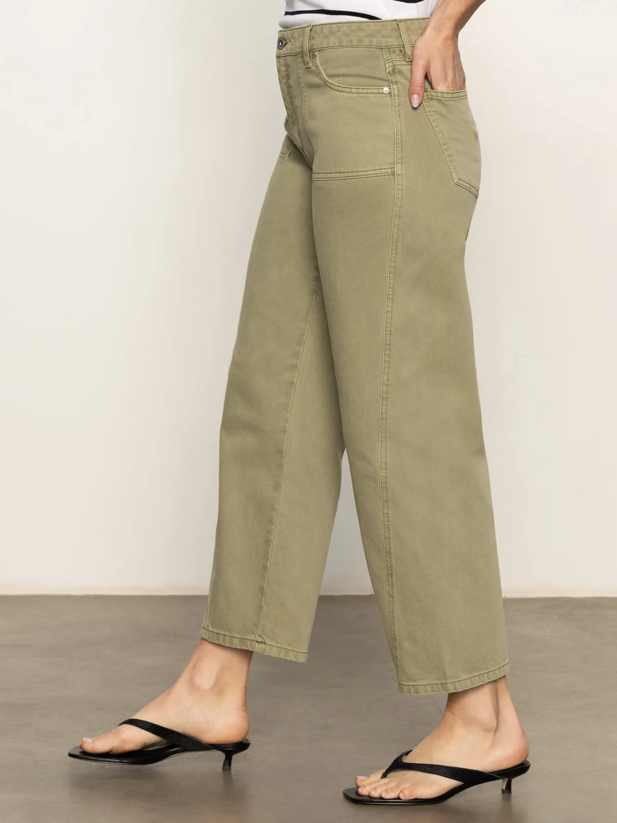 FadeResistant LightweightConstruction District Column Standard Rise Ankle Jeans Bamboo